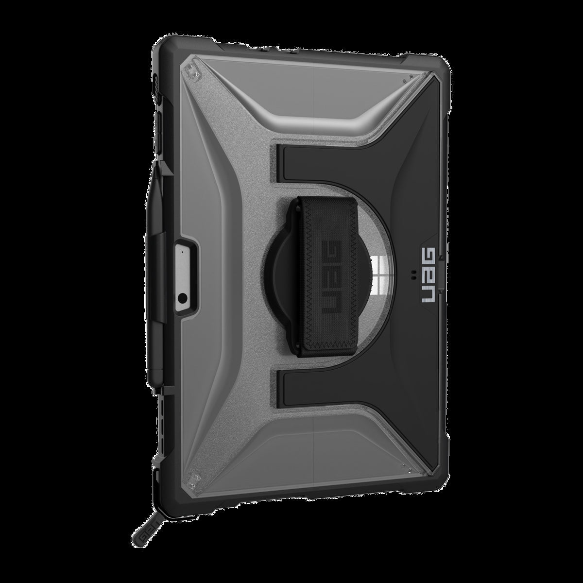 Get lightweight military-grade protection with the UAG Plasma case featuring a retractable stand and a hand & shoulder strap to provide convenience while on-the-go.