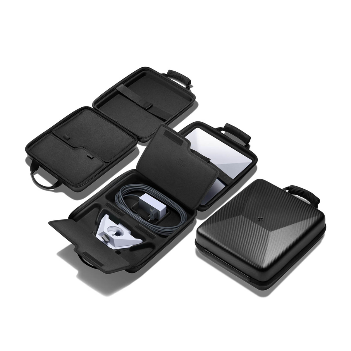 Spigen Starlink Mini SpaceX Carrying Case provides rugged travel protection and organized storage for the Starlink Mini system and accessories.