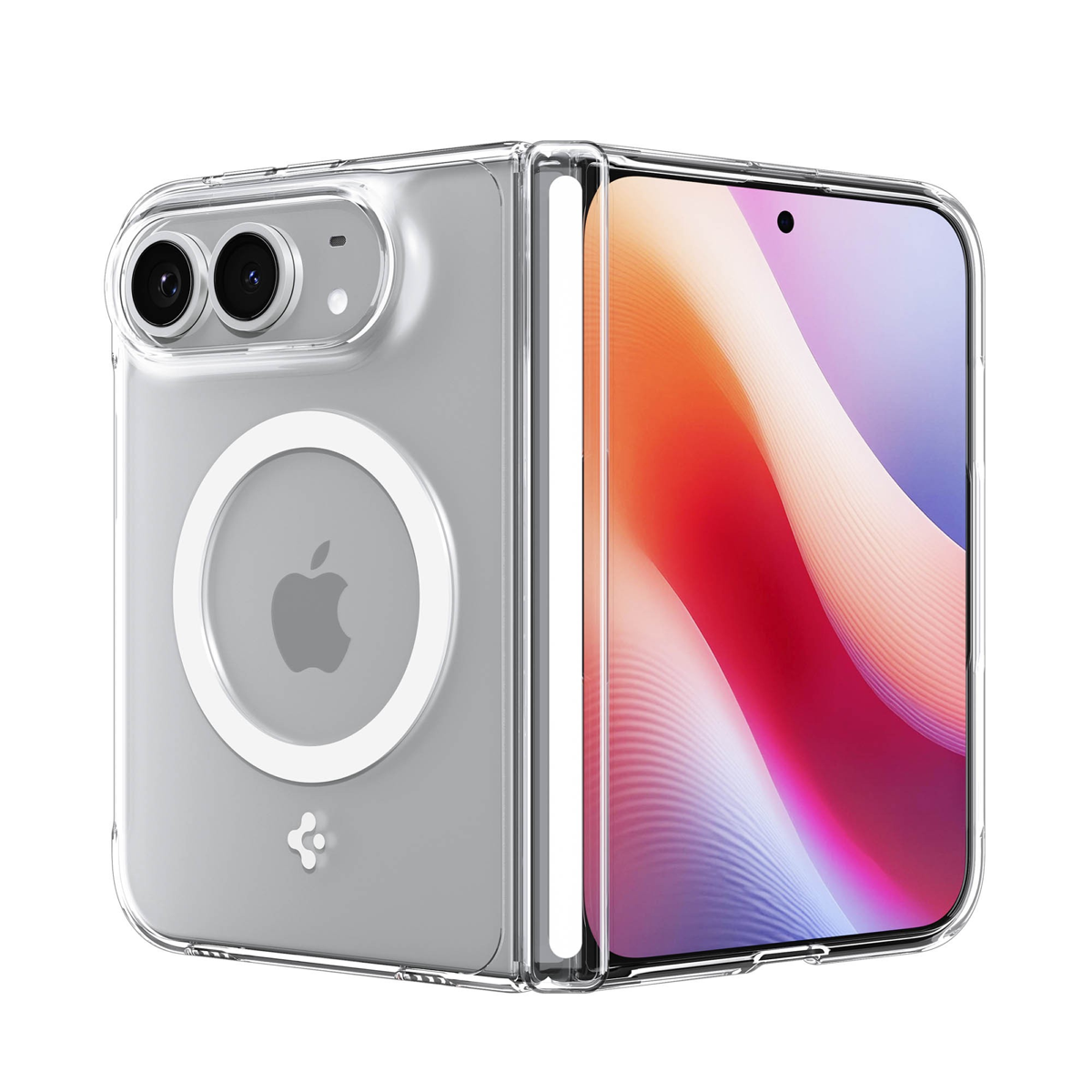 Spigen Crystal Hybrid Pro MagFit combines crystal-clear protection, advanced hinge coverage, and MagFit compatibility in a slim, durable design.