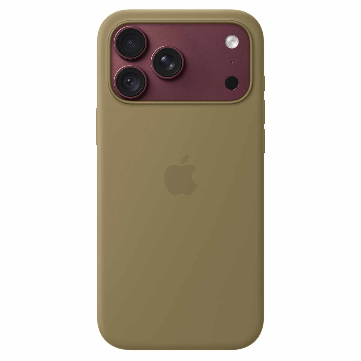Apple - Silicone Case with MagSafe Olive for iPhone 18 Pro Max