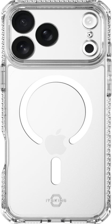 ITSKINS AP7UHMACRTRSP Étui Hybrid_R MagSafe Clear pour iPhone 17 Pro Max