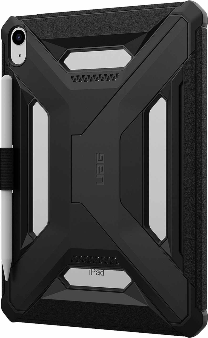 UAG 124495114040 Étui Scout+ avec Béquille Noir pour iPad 11 2025 (11e Gén)/iPad 10.9 2022 (10e Gén)