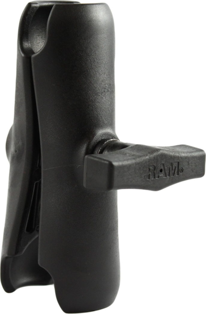 The easy to adjust knob and medium double socket arm on the RAM® Composite Double Socket Arm allows for near-infinite adjustability for your connected device.