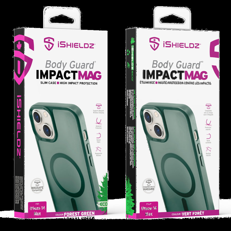 iShieldz ImpactMAG cas verte pour iPhone 14 Plus
