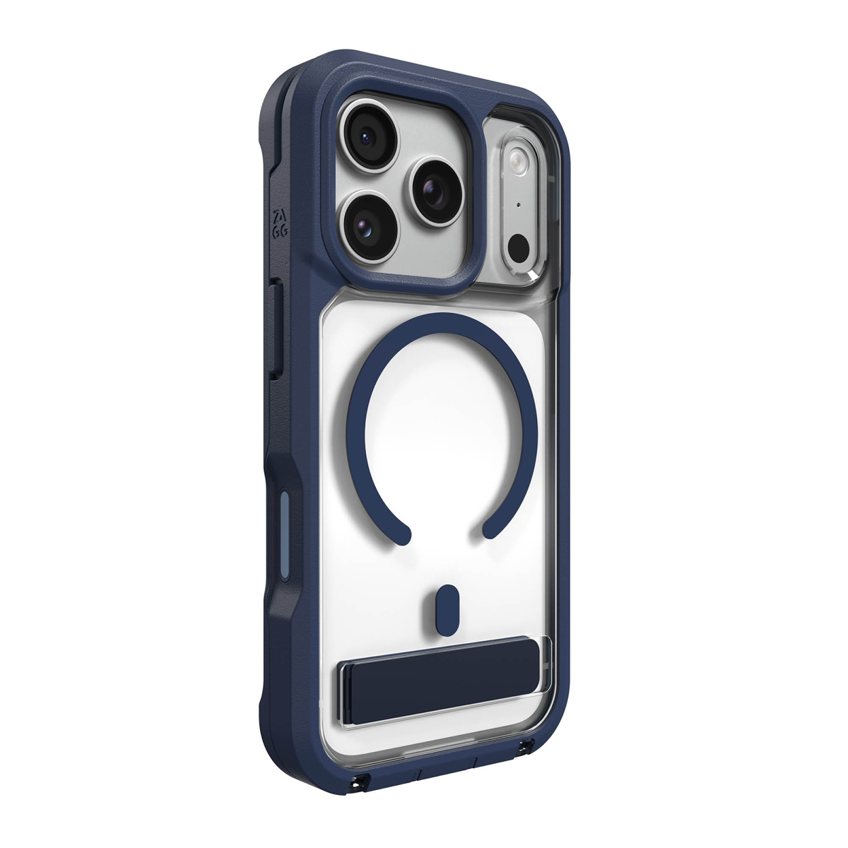 Protecting devices from drops up to 22 feet, the ZAGG Rainier case offers extreme protection with a kickstand and magnetic ring compatible with MagSafe and magnetic accessories.
