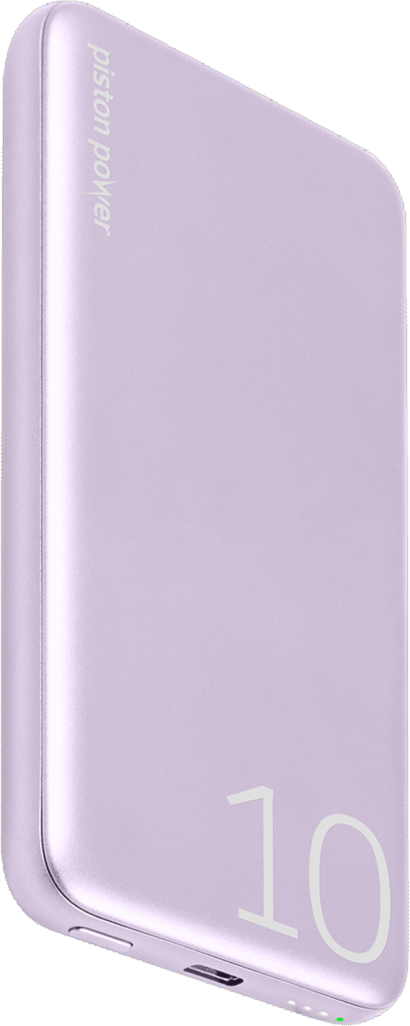 LOGiiX Piston Power 10000 mAh Aluminum Power Bank - Lavender