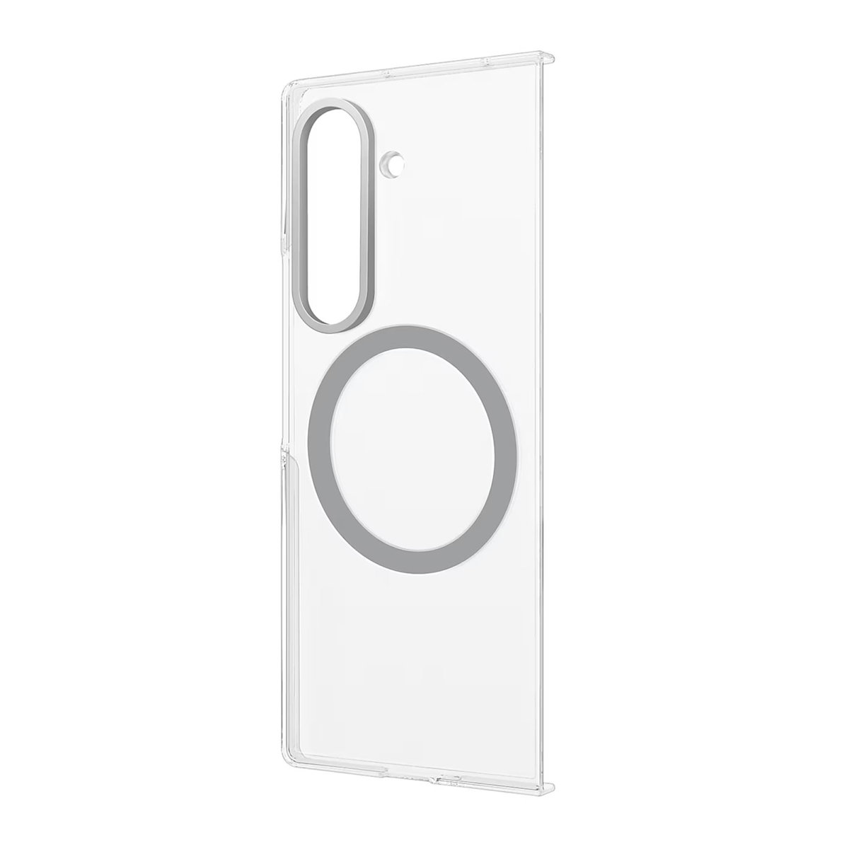 <p>Samsung’s Clear Magnet Case with its magnetic compatibility allows for effortless attachment to various accessories.</p>