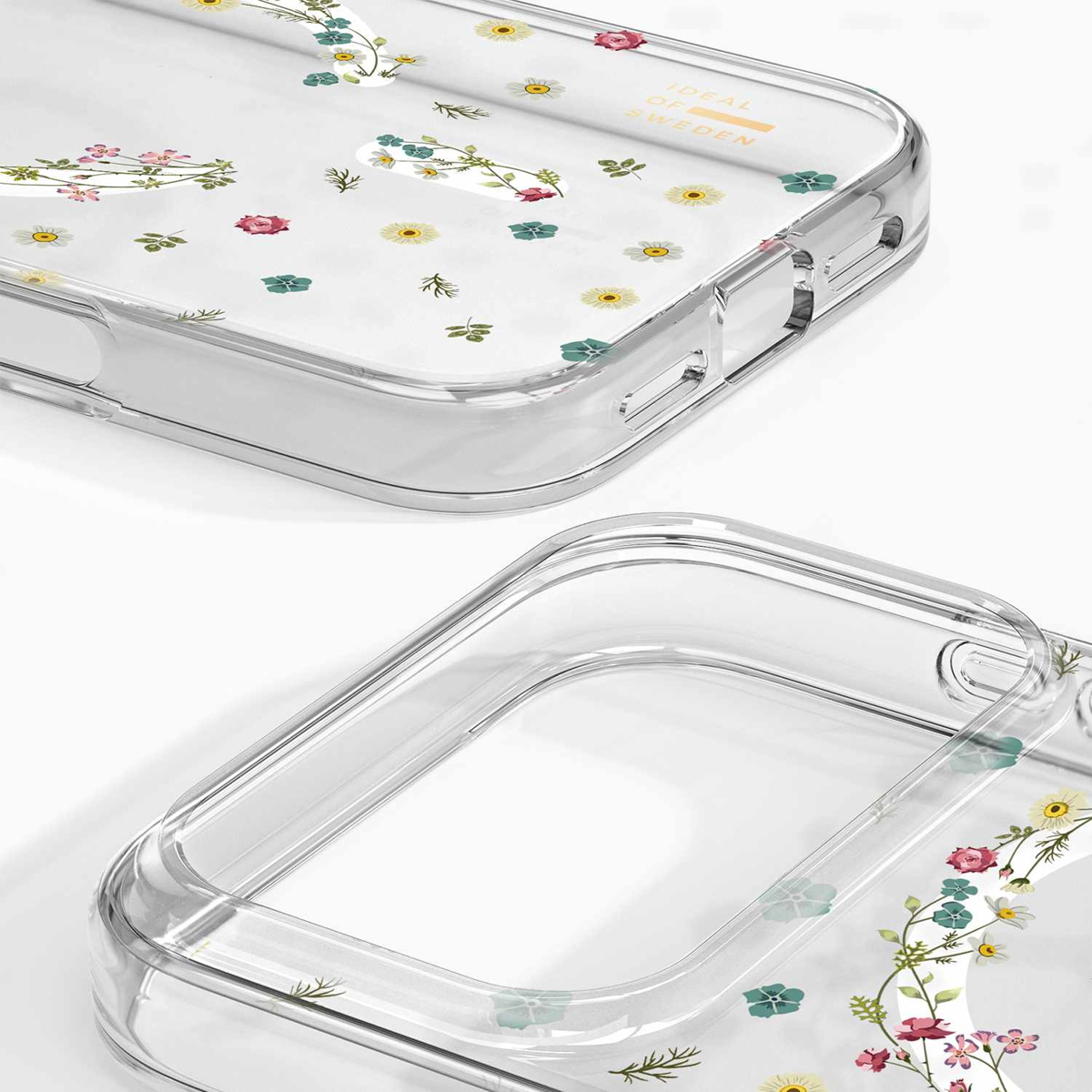 Ideal of Sweden - Coque MagSafe transparente à motif floral délicat pour iPhone 17 Pro