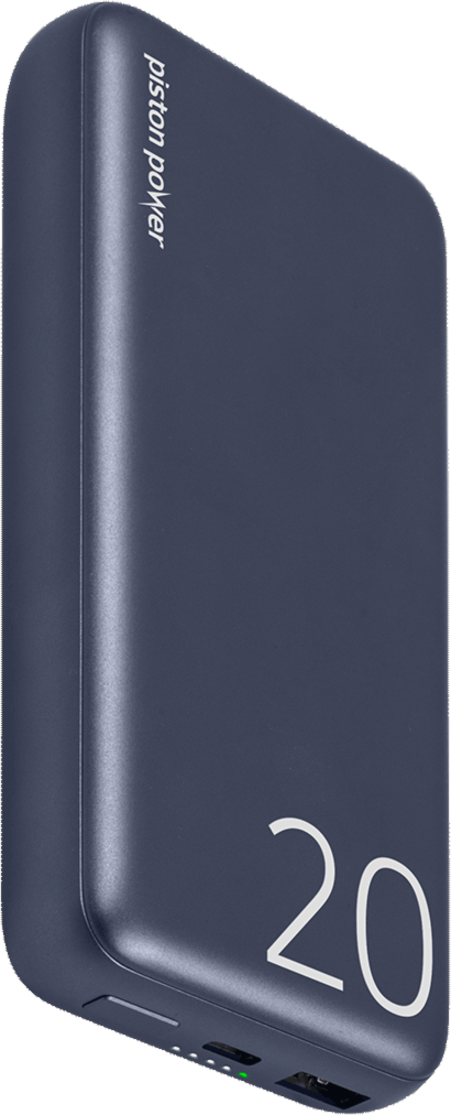 LOGiiX Piston Power 20000 mAh Aluminum Power Bank - Midnight Blue