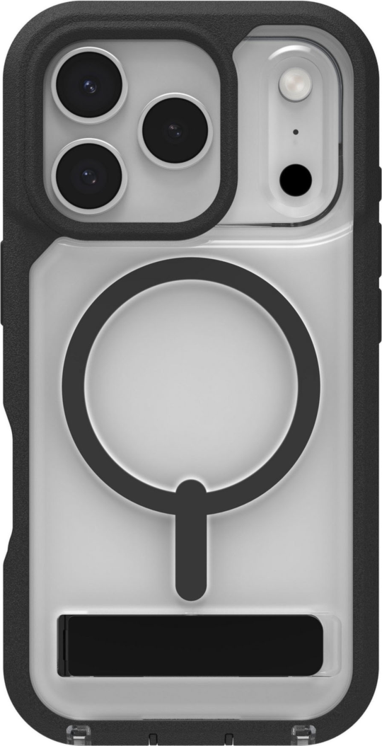 ZAGG - Rainier Snap Case with Kickstand for Apple iPhone 17 Pro - Black