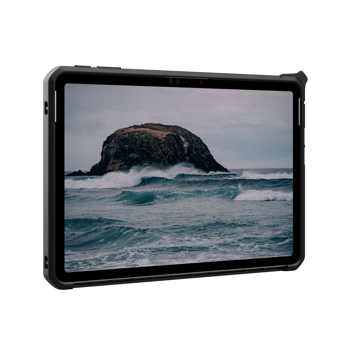 The UAG Metropolis Series provides military-grade drop protection for tablets with an armor shell, impact-resistant bumpers, and a built-in kickstand, all in a lightweight design.