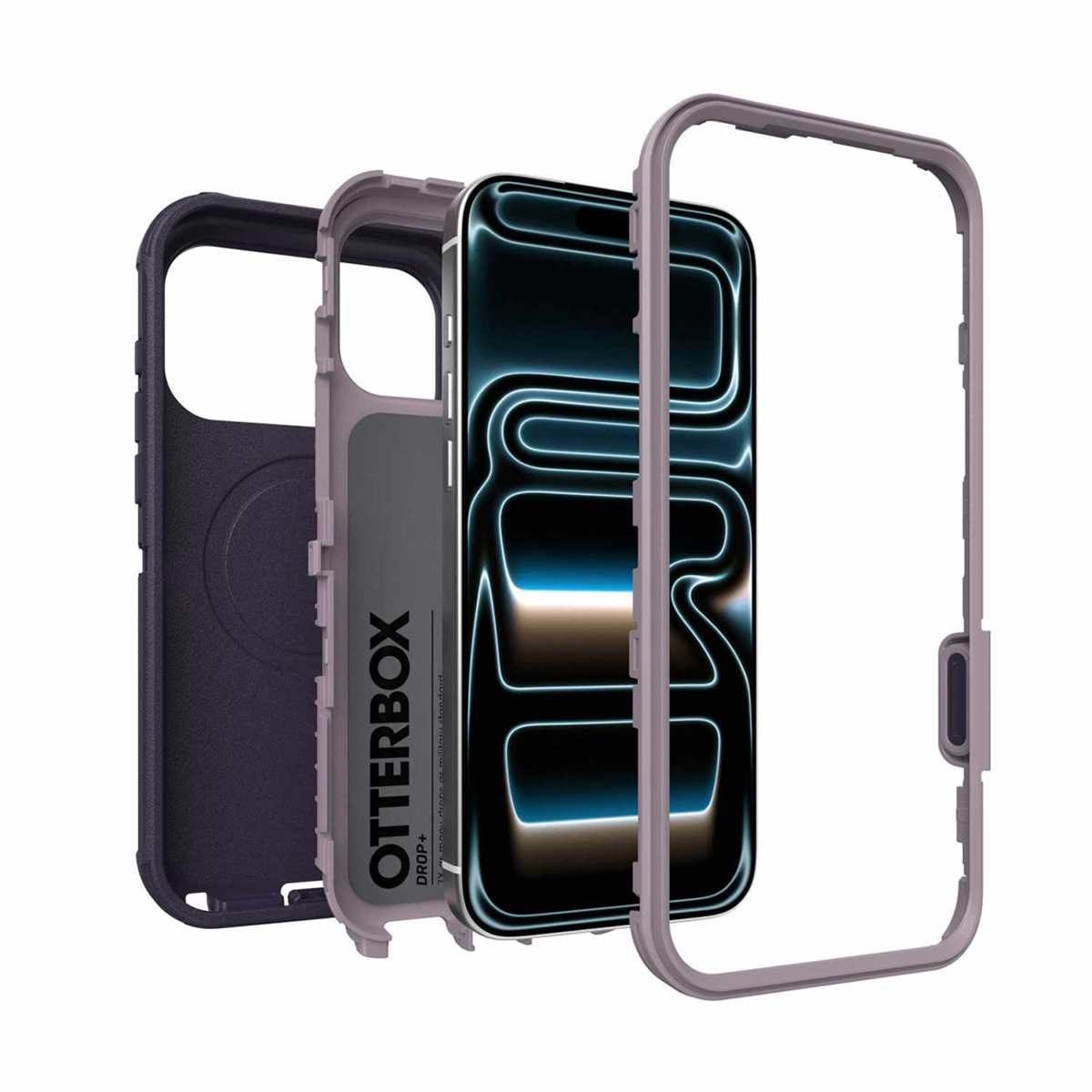 OtterBox - Defender Pro MagSafe Case Adomania Purple for iPhone 18