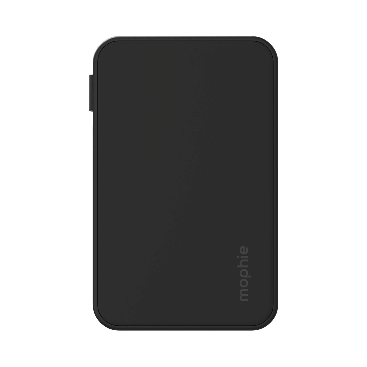 The Mophie 5,000 mAh Powerstation Plus Mini delivers up to 15W fast charging with an integrated USB-C cable, dual-device charging, and a compact travel-ready design.