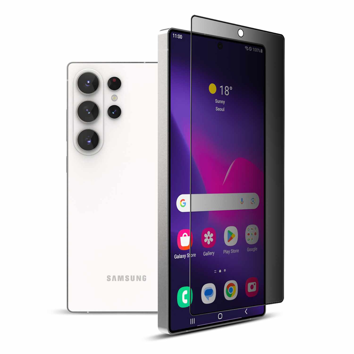 22 Cases - Privacy Tempered Glass Screen Protector for Samsung Galaxy S26 Ultra clear