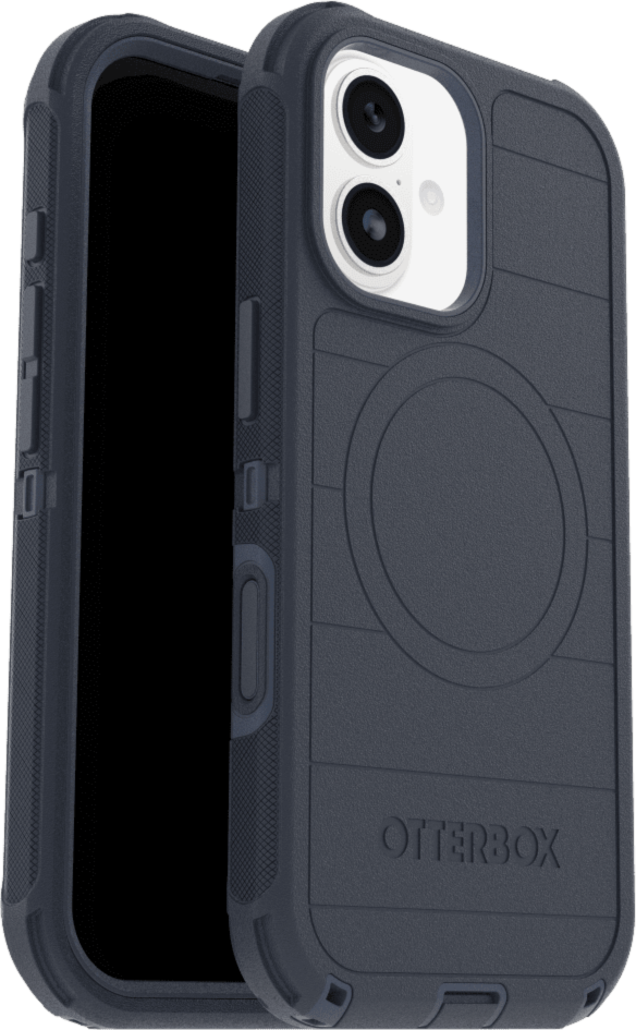 The OtterBox Defender Series Pro with MagSafe is the toughest case providing rugged protection against harsh drops. Equipped with MagSafe magnets and non-slip texturing.