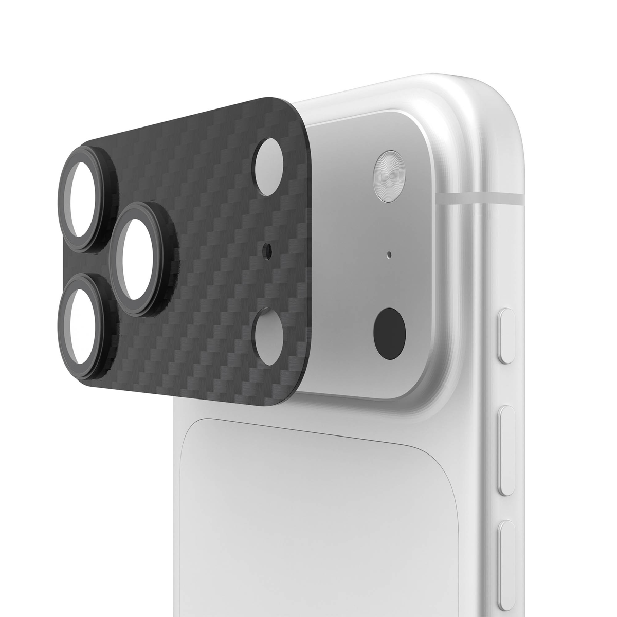 UAG Carbon Fiber Camera Shield combines lightweight carbon fiber and aluminosilicate glass to provide premium camera lens protection without compromising image quality.