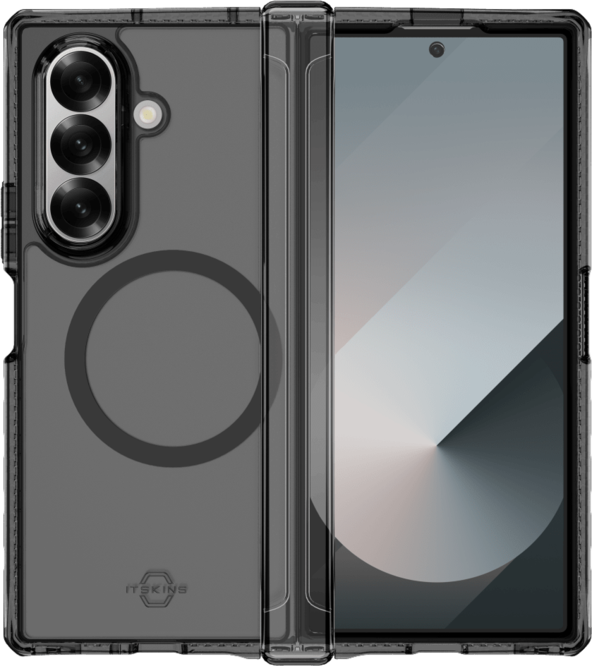 ITSKINS SGQ7HIMCLBKTR Étui Hybrid_R Hinge avec MagSafe Smoke/Transparent pour Samsung Galaxy Z Fold7