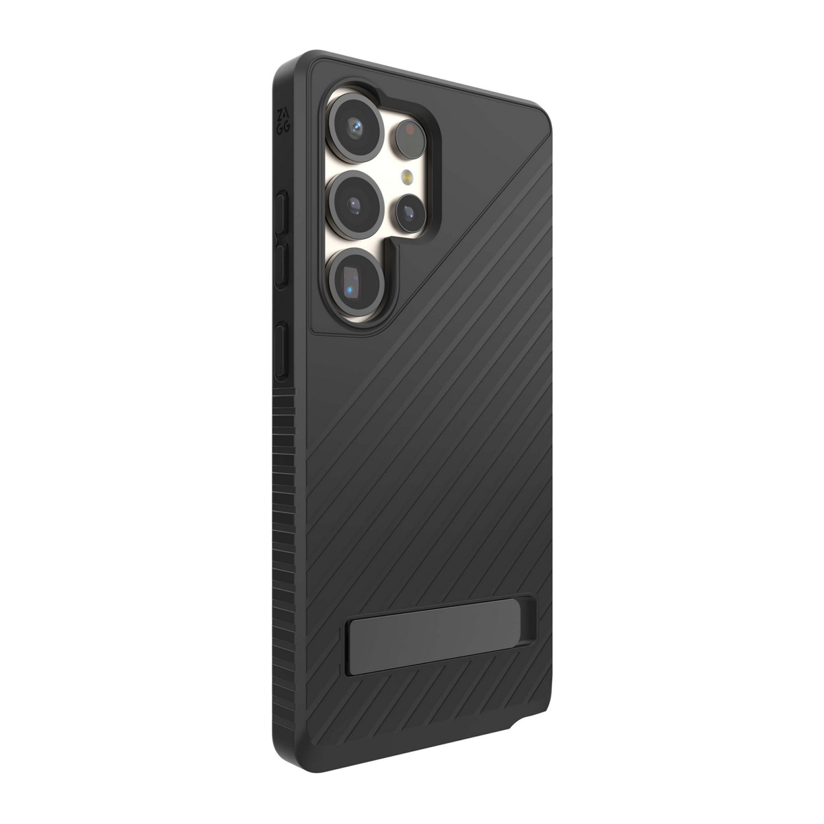 Strengthened with Graphene, ZAGG’s Denali series case with kickstand offers an impressive 16 ft of drop protection.