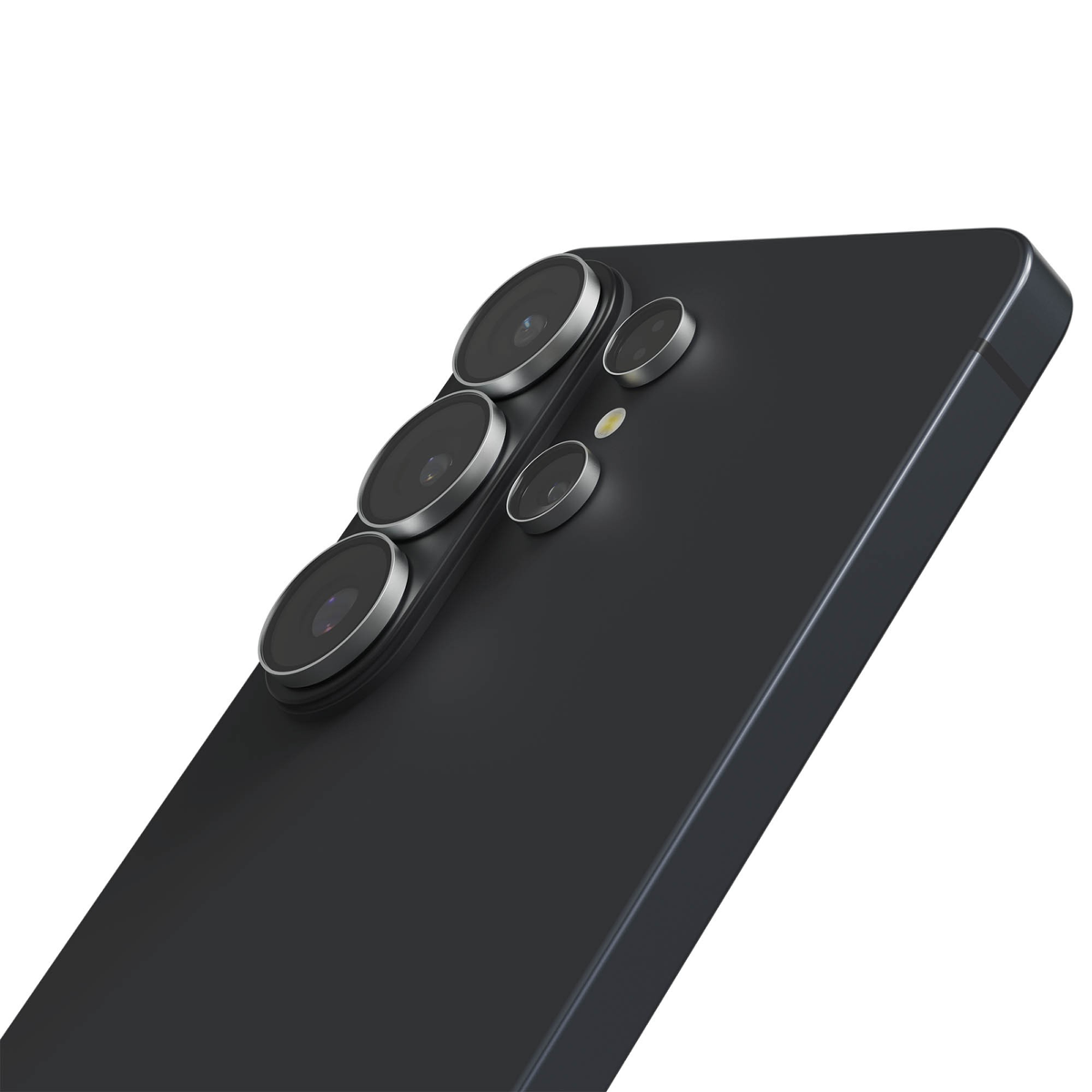 The ZAGG InvisibleShield Glass Elite Camera Rings Lens Protector with anti-reflective technology safeguards phone camera lenses from scratches and smudges.