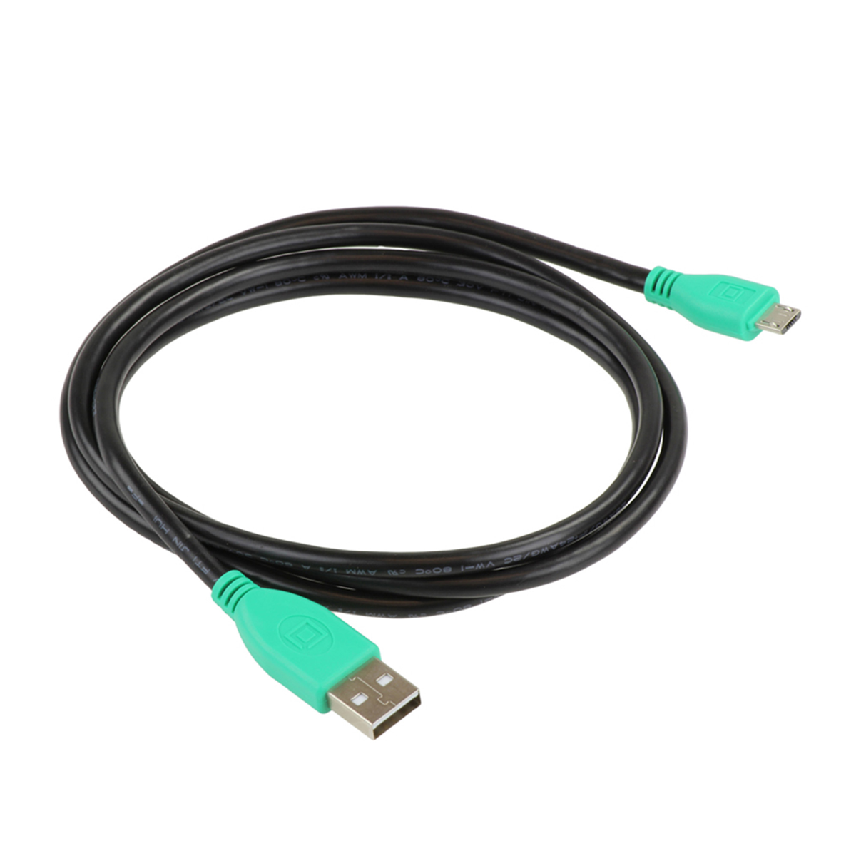 RAM Genuine USB-A 2.0 to Micro USB Straight 1.2M Cable clear