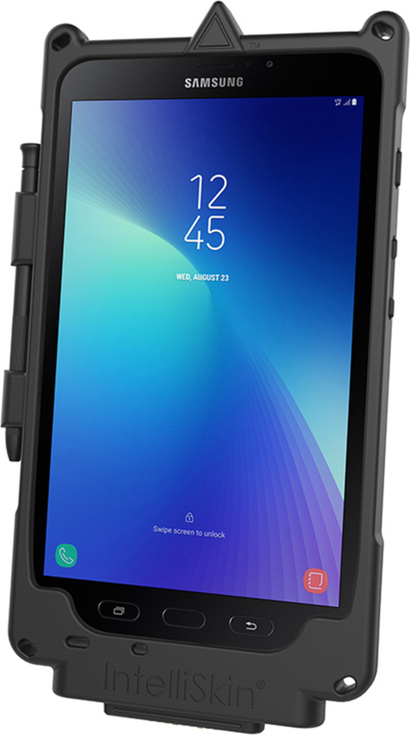 Ram Mounts IntelliSkin Next Gen gives GDS® Docks™ users a secure and protective way to use their device on an off the dock with access to charge the device by USB-C when not near a GDS® Docks™.