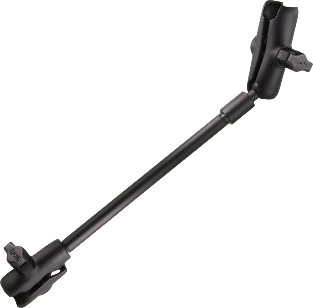 Get an extended viewing angle for that Tablet or phone with the RAM Pipe & Socket 16 inch Extension Arm. Sturdy and holds up to 2lb, the Extension Arm gives a greater viewing angle for any B Size mount.