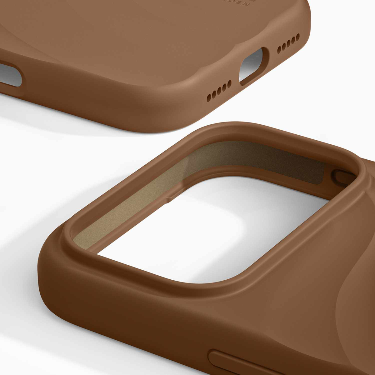 Ideal of Sweden - Étui MagSafe Soft Swirl Salted Caramel pour iPhone 18 Pro Max/17 Pro Max