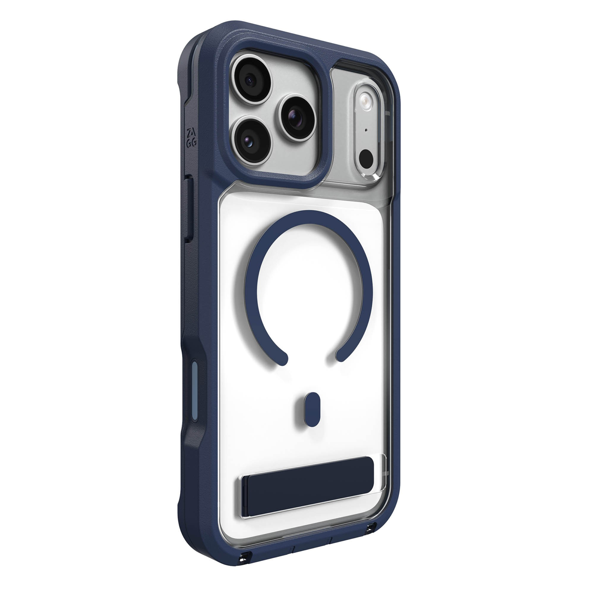 Protecting devices from drops up to 22 feet, the ZAGG Rainier case offers extreme protection with a kickstand and magnetic ring compatible with MagSafe and magnetic accessories.