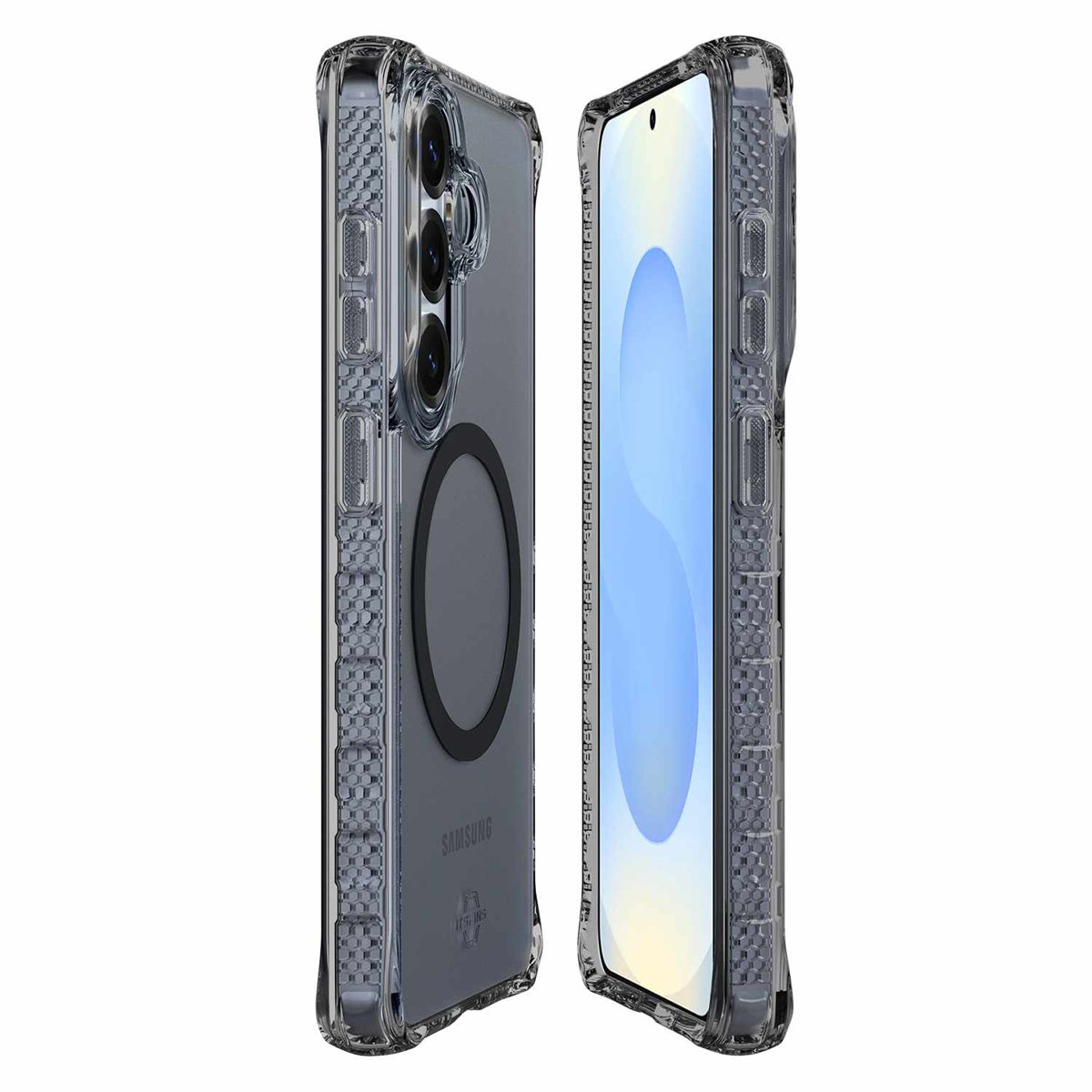 ITSKINS - Hybrid_R Vapor Case w/Magnets Smoke for Samsung Galaxy S26