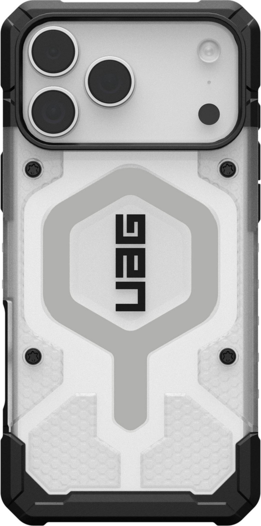 Urban Armor Gear (UAG) - Pathfinder Clear MagSafe Case for Apple iPhone 17 Pro Max - Ice and Silver