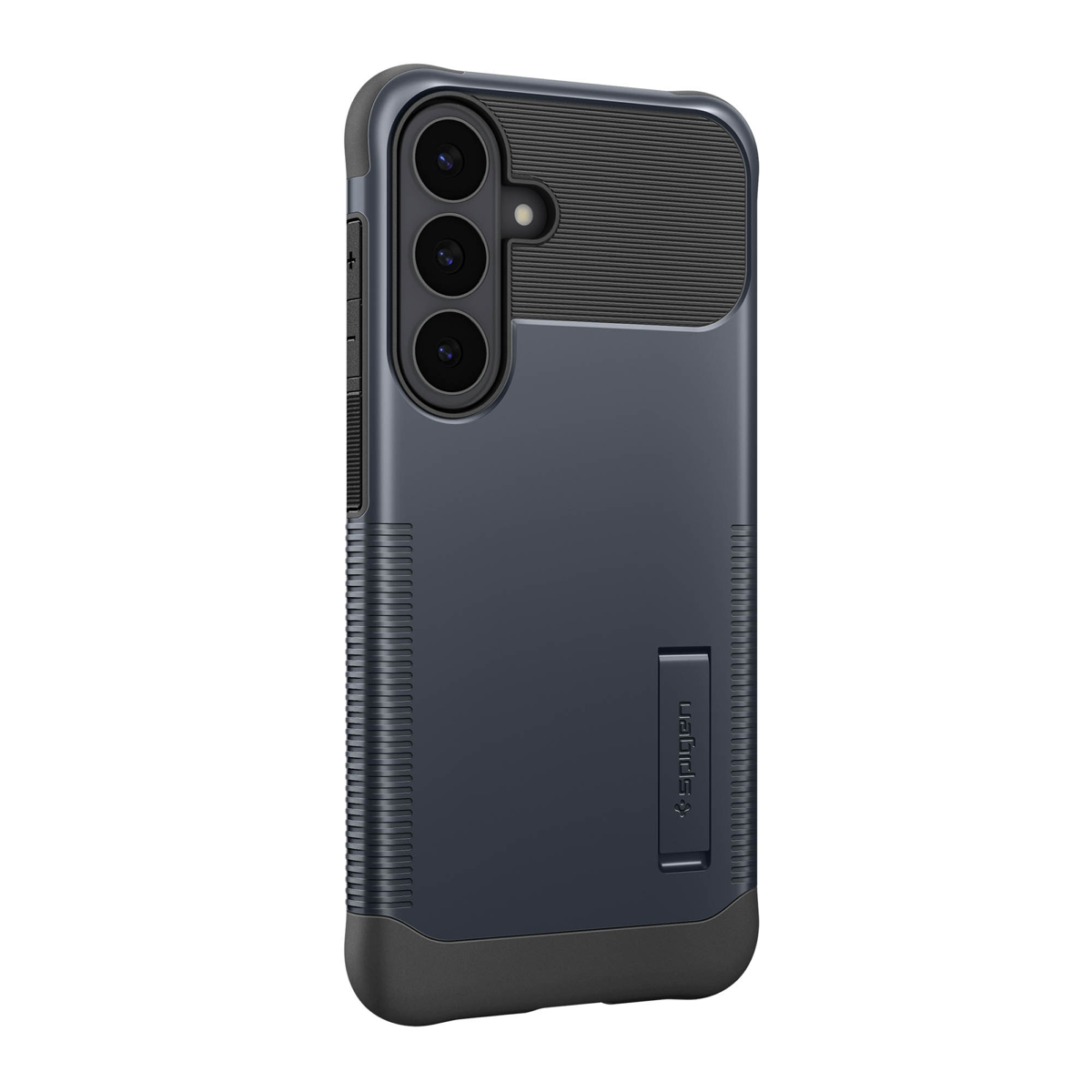 The Slim Armor MagFit delivers dual-layer PC and TPU protection with military-grade drop defense, built-in magnets, and a kickstand for secure, hands-free use.