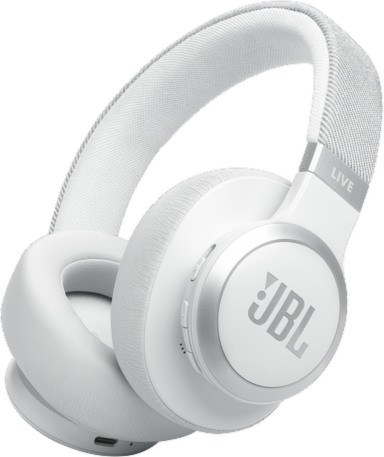 Jbl - Live 770nc Bluetooth Over Ear Headphones - White