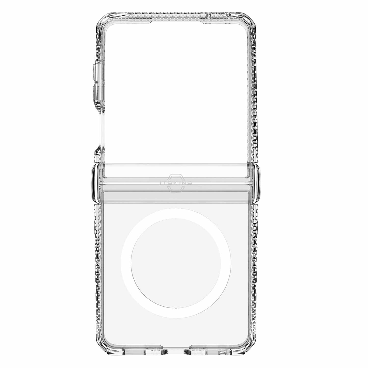 ITSKINS - Hybrid_R Hinge Clear w/Magnets Case for Samsung Galaxy Z Flip8