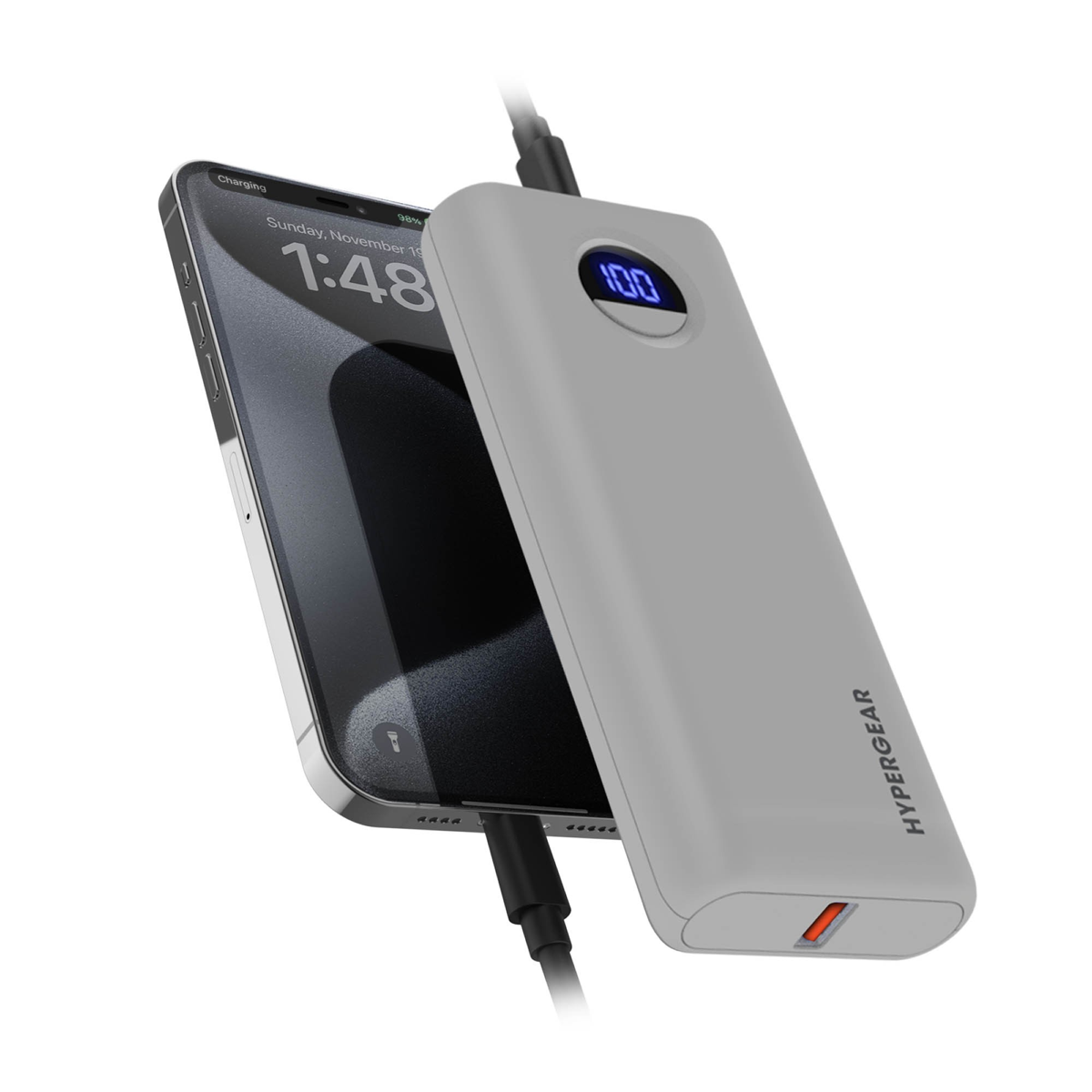 The HyperGear 20,000mAh Power Pack Pro+ offers laptop-level 35W power in an ultra-slim frame. Its 20,000mAh battery provides 70 hours of extra life and charges MacBooks or phones at top speeds.