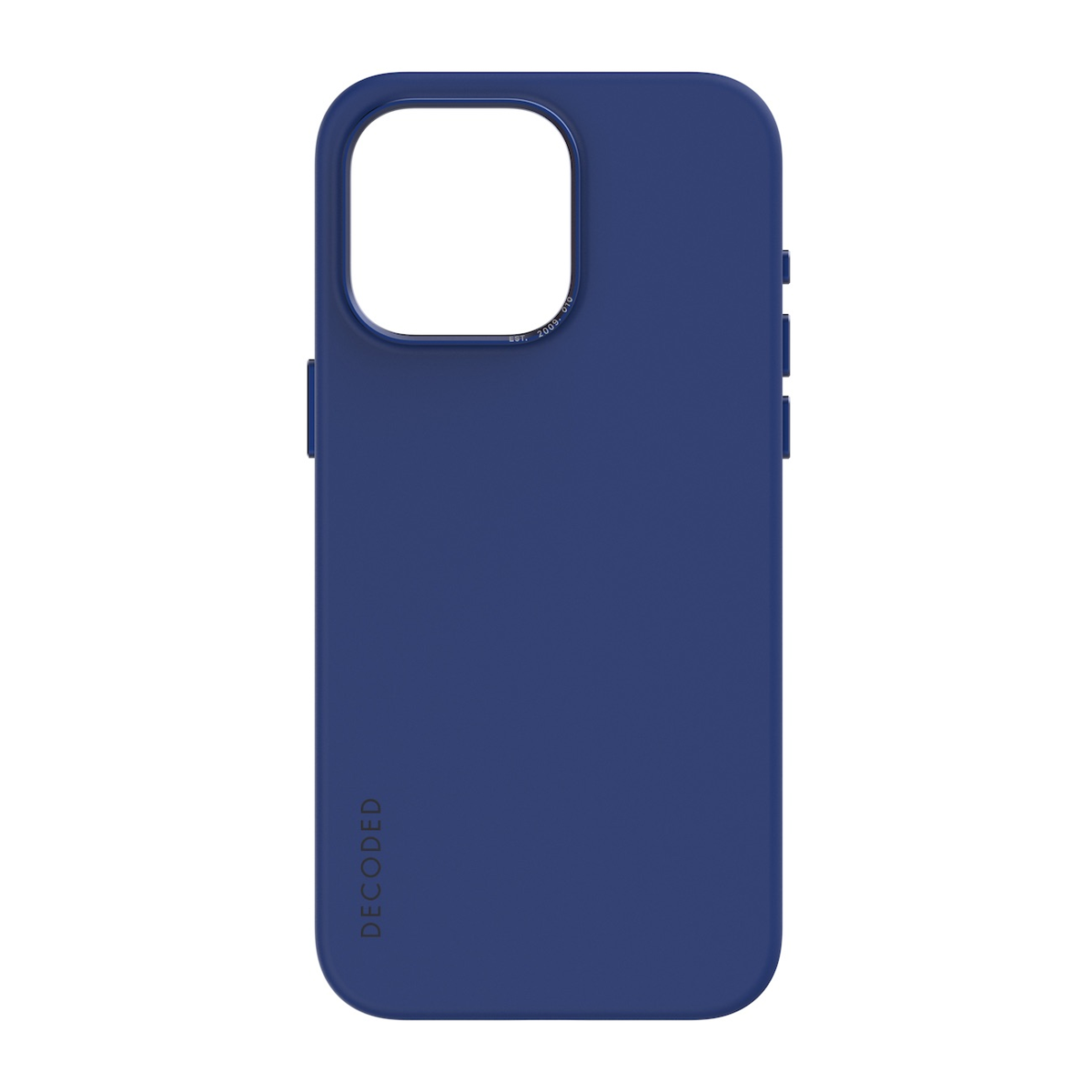 Decoded Silicone Backcover pour iPhone 15 Pro Max - Bleu galactique