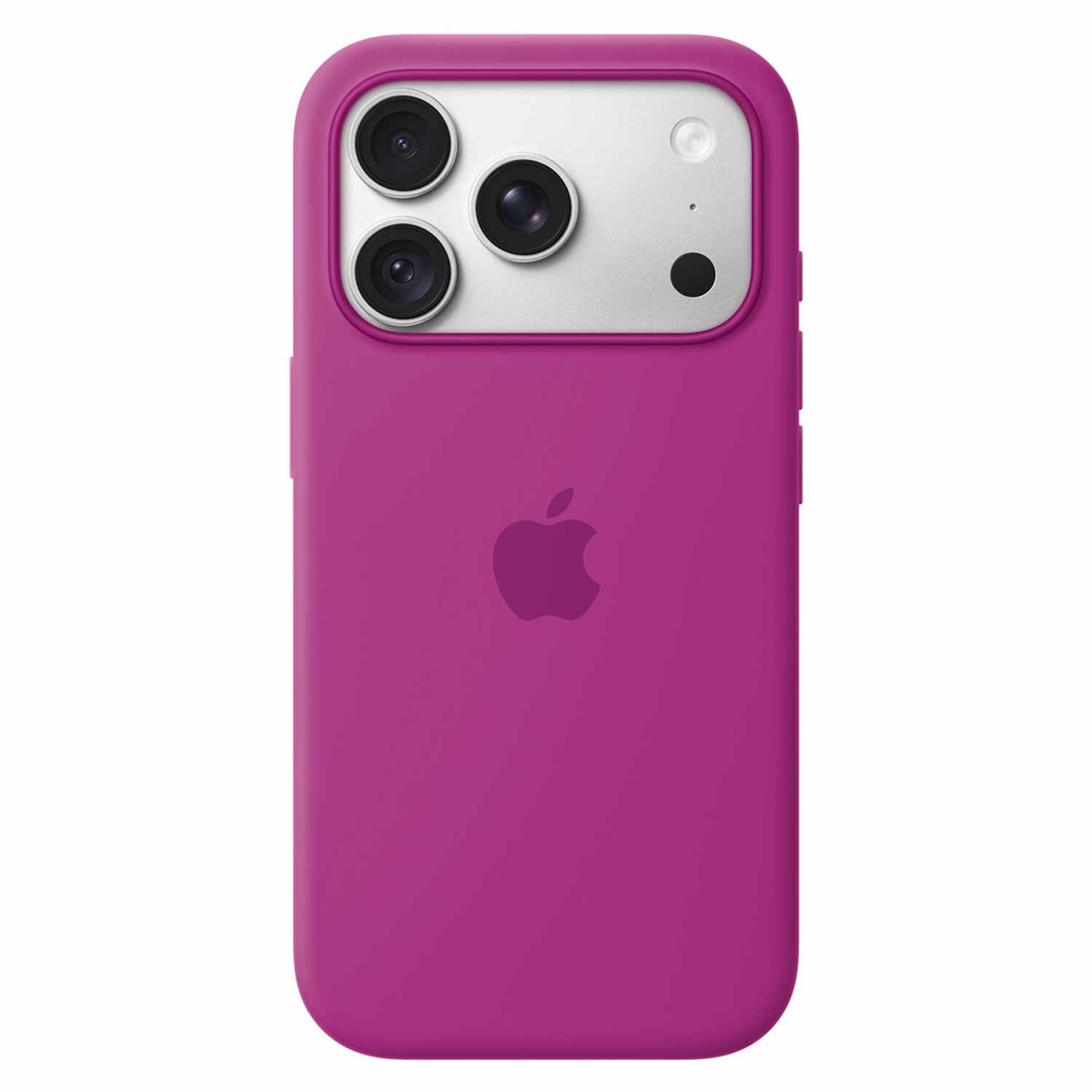 Apple - Coque en silicone avec MagSafe Magenta pour iPhone 18 Pro