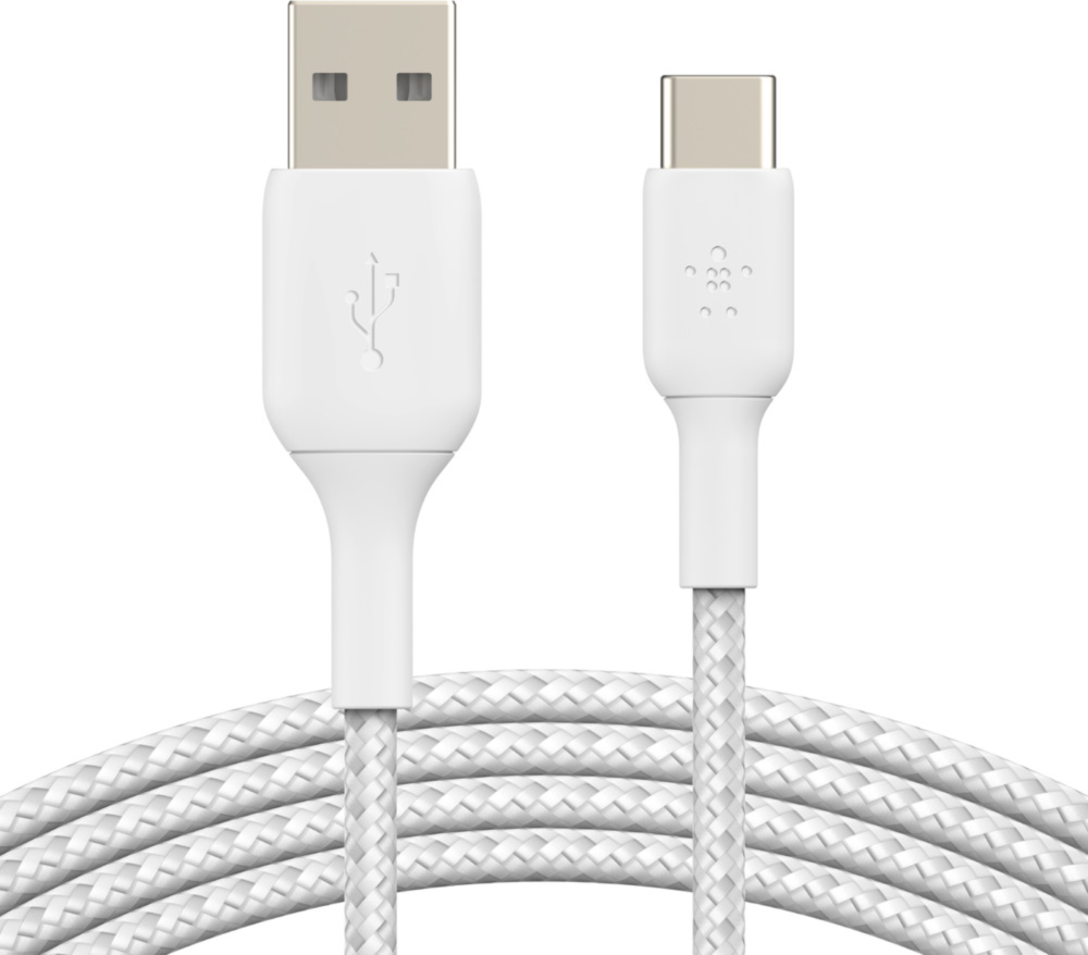 Belkin CAB002bt2MWH Câble de Charge/Sync BOOST CHARGE USB-C vers USB-A 6 pieds Blanc