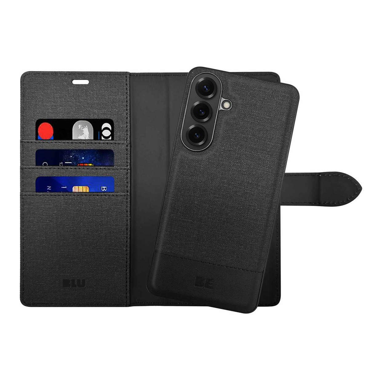 Blu Element BEF21S262 ÉtuiFolio 2-en-1 Noir pour Samsung Galaxy S26+
