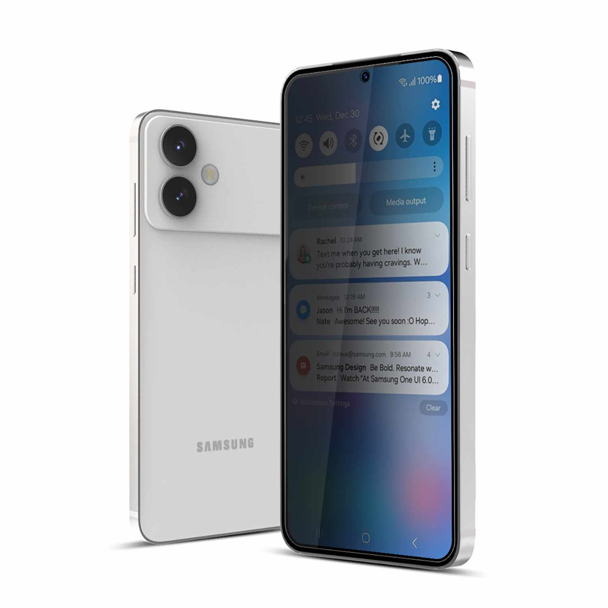 22 Cases - Privacy Tempered Glass Screen Protector for Samsung Galaxy S26+ clear