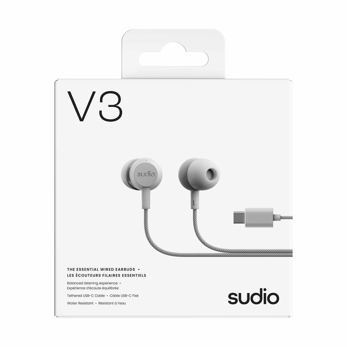 Sudio - V3s Essential Wired Earbuds - White