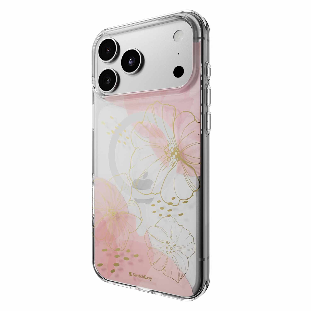 SwitchEasy - Coque de protection à motifs Fleur M3D, couleur or, pour iPhone 18 Pro Max/17 Pro Max