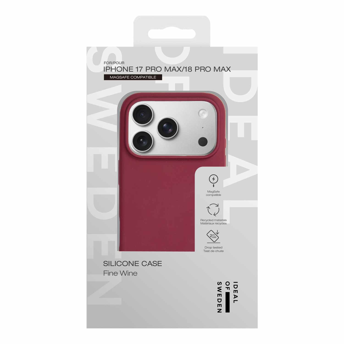 Ideal of Sweden - Silicone MagSafe Case Fine Wine for iPhone 18 Pro Max/17 Pro Max