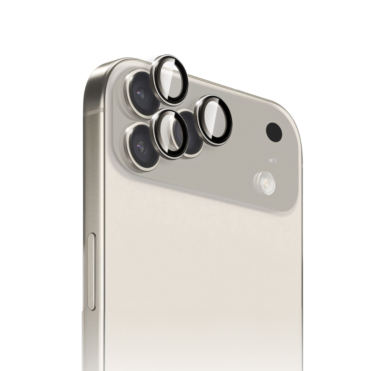 The HyperGear Camera Rings Lens Protector features a shock-absorbing body and scratchproof shield to safeguard the camera lenses from accidental damage.