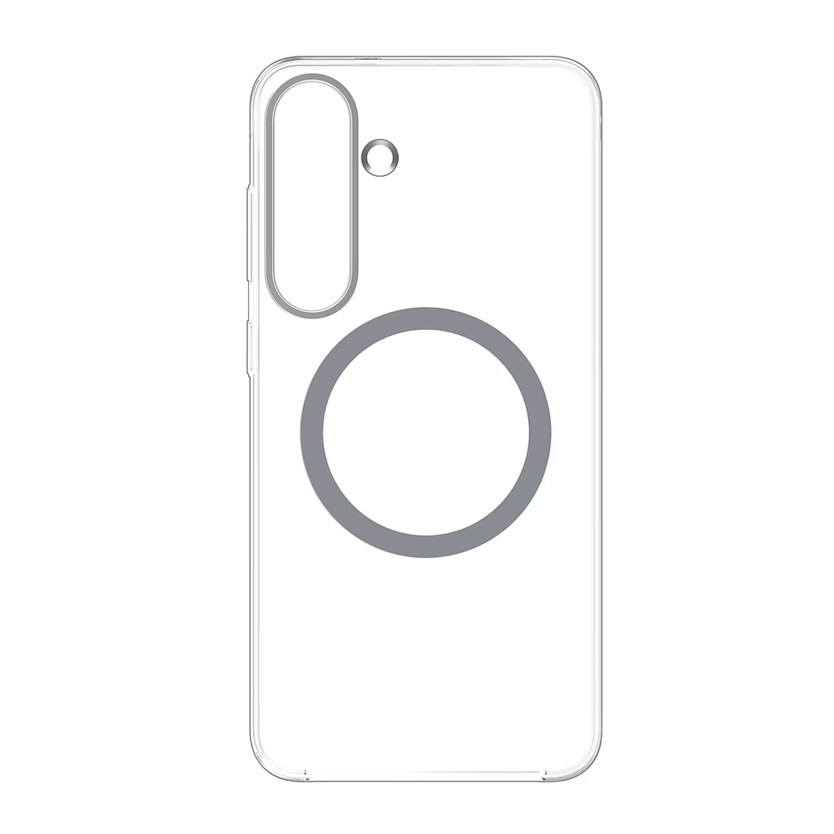 Samsung’s Clear Magnet Case with its magnetic compatibility allows for effortless attachment to various accessories.