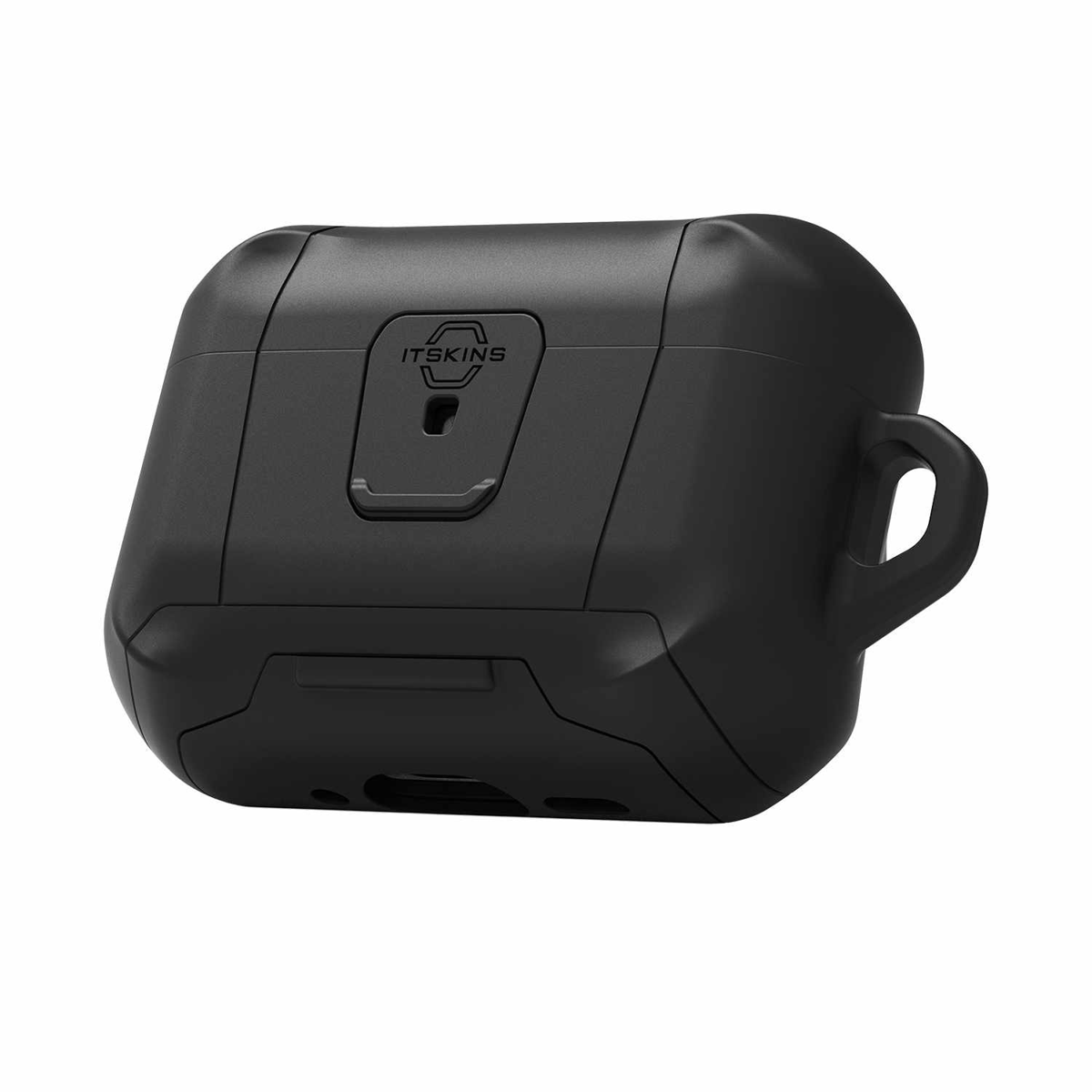 ITSKINS API8HMASDWLBK Étui Hybrid Stand Pro Noir Uni pour AirPods Pro 3