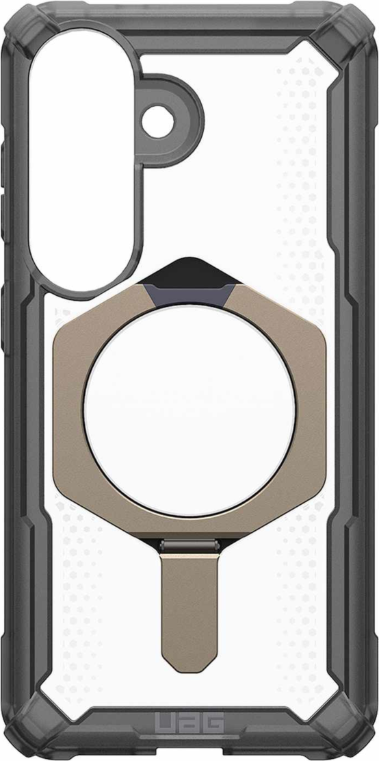 UAG - Étui robuste Plasma XTE avec support intégré et aimants, couleur cendré/titane, pour Samsung Galaxy S26