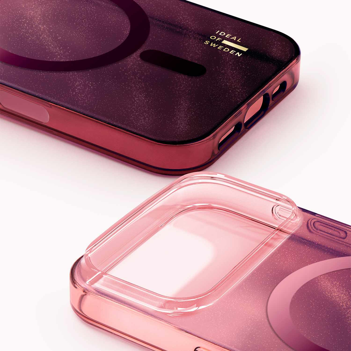 Ideal of Sweden - Glitter Glow MagSafe Case Cherry Lacquer for iPhone 18 Pro/17 Pro