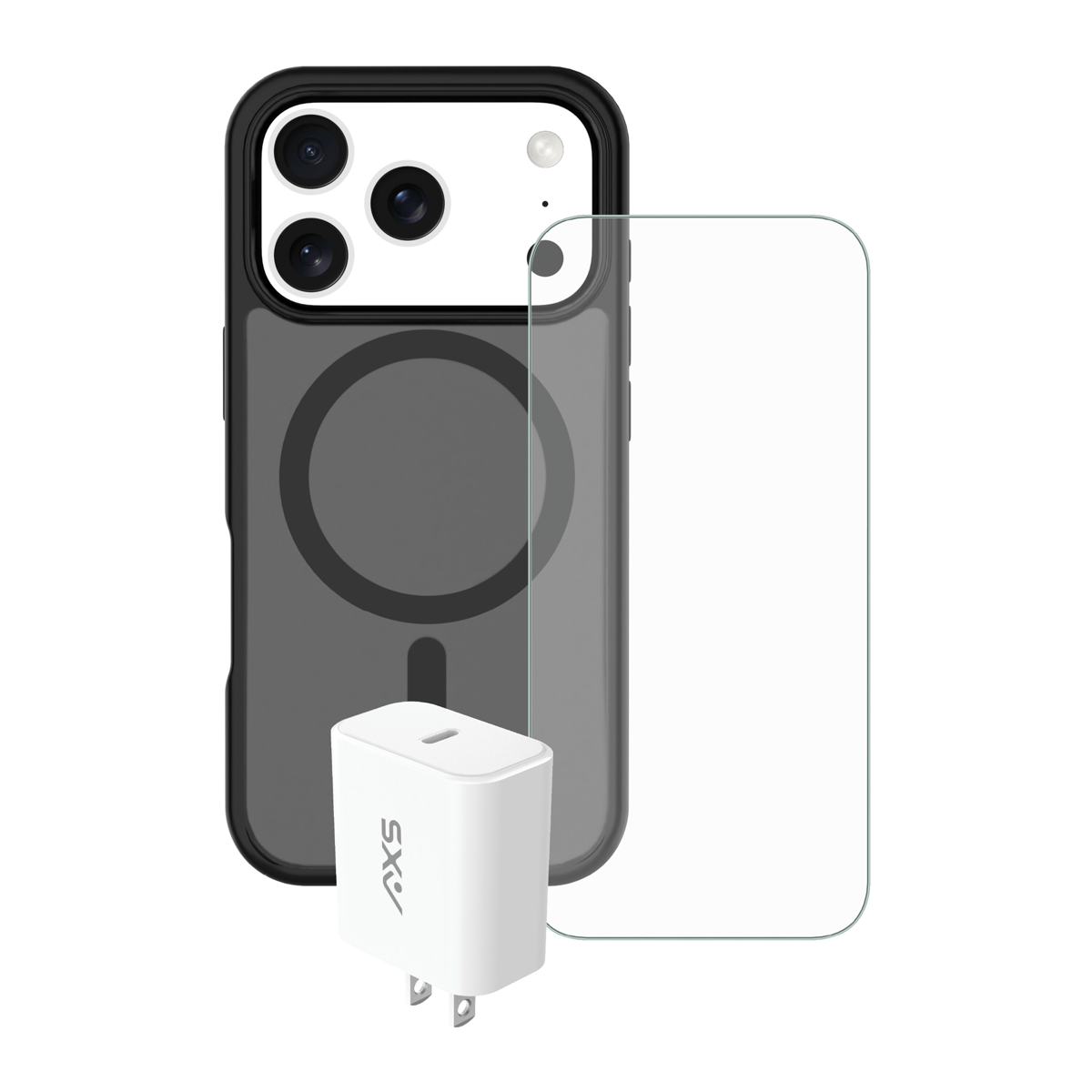 PROShield - Soft touch anti-slip coating PROShield - 6ft drop tested Screen protector - 9H Hardness & Scratch Resistance 30W wall charger that charges up to 4 times faster than conventional charger Lifetime warranty