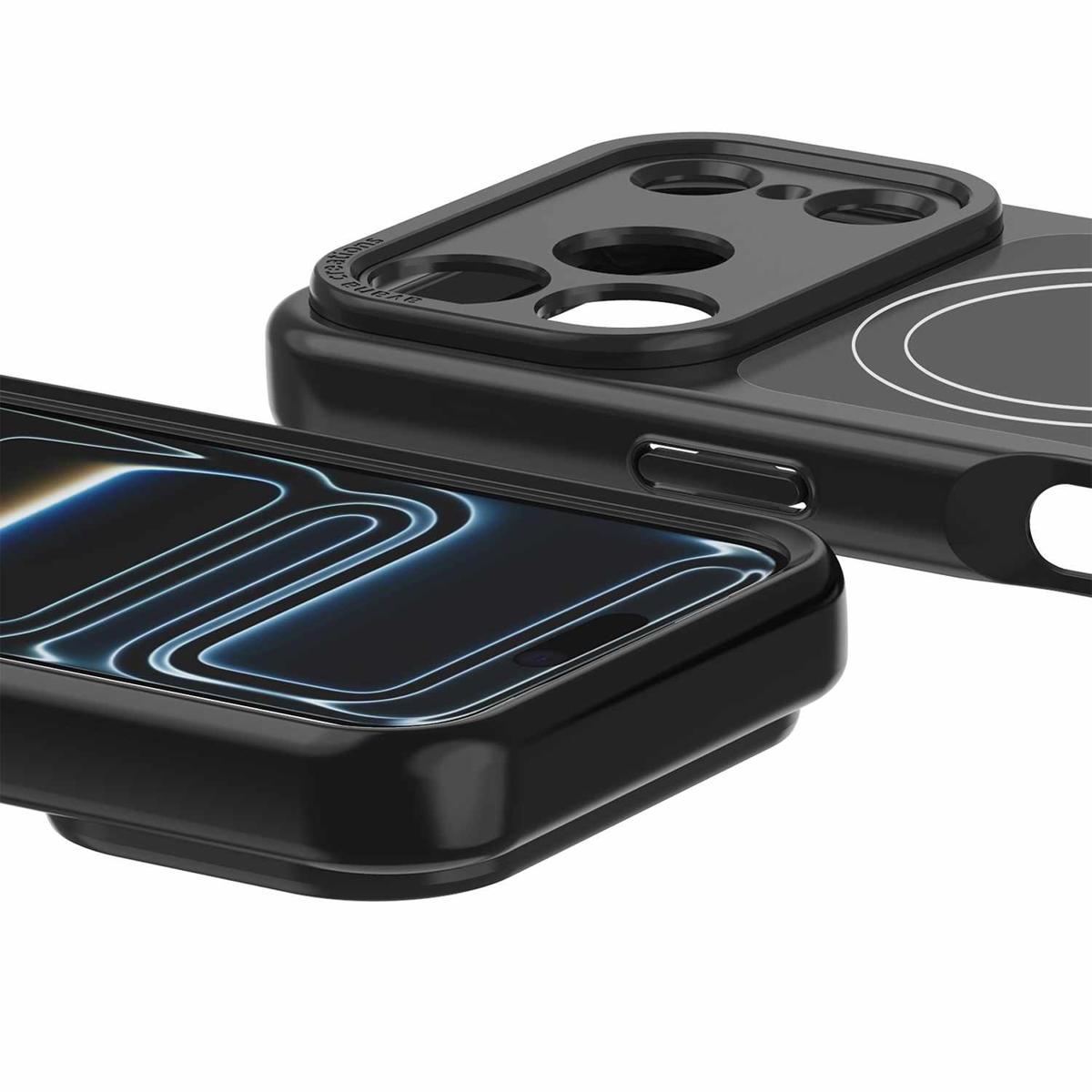 Avana - Coque MagSafe Noir glace pour iPhone 18 Pro Max/17 Pro Max