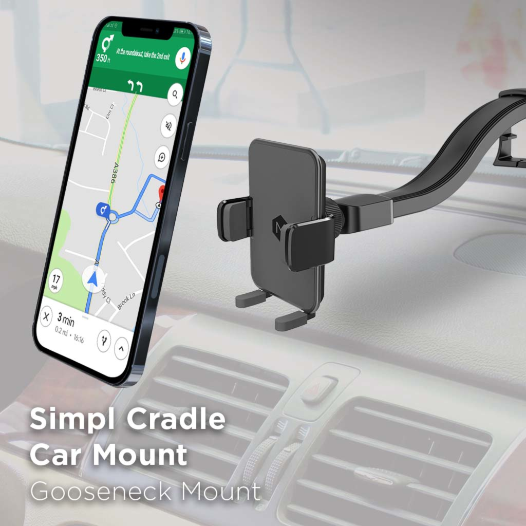 MagSafe magnetic dash mount  offers hands-free rapid charging Adaptable mounting: Fits various dashboards and offers multiple viewing angles
N52 Neodymium Magnets: Tackles rough terrains, keeping your phone securely attached
 360° Viewing angle with tilt and rotation ability 
Compatible with iPhone 12, 13 14 and 15 series
Designed, Assembled, and Packaged in Canada